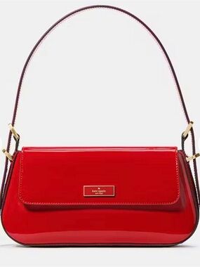 NWT Kate Spade Bridget Small Patent Leather Shoulder Bag in Red - Stunning!